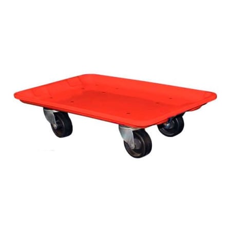 Mfg Tray Molded Fiberglass Toteline Dolly 780438 for 20-1/2" x 12-7/8" x 8" Tote, Red 7804385280